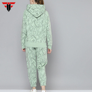 2025 personnalisé femmes survêtement costume haute qualité deux pièces contraste couleur Slim Fit survêtements écologique actif bas hiver - Product Image 3