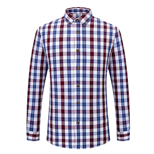 เสื้อเชิ้ตทางการสำหรับผู้ชายทรงสลิมฟิตสีพื้นเสื้อใส่สบาย - Product Image 6
