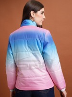 Veste d'hiver matelassée chaude en toile fine personnalisée, imperméable, avec capuche, en nylon et polyester respirant, grande taille pour femme