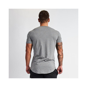 Logo personnalisé T-shirts de gym pour hommes T-shirt de sport raglan à manches courtes pour la course à pied et l'entraînement physique - Product Image 2