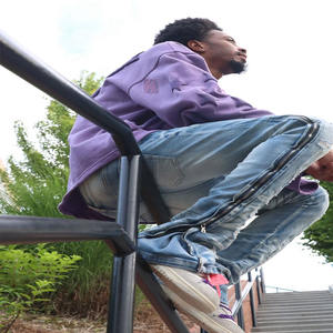 Suéter Grueso de 400 GSM para Hombre, con Estampado de Logo, Mangas Acampanadas, Largo Regular, Cálido, Informal, Sudadera - Product Image 2