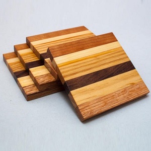 Posavasos de Madera de Acacia Natural Irregular, Ecológicos, Modernos, para Bebidas, Té y Café, al por Mayor - Product Image 3