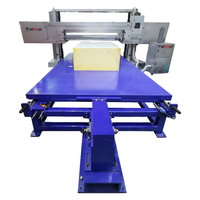 Machine de découpe horizontale automatisée CNC pour la fabrication de mousse éponge, adoptant la technologie de fréquence variable Siemens