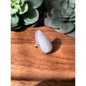Reda Galvan Men's <b>Couple</b> <b>Ring</b> Moon Stone Sterling Silver Geometric Pattern Vermeil Platinum Setting Size 7.75 Everyday Wear - Product Image 3