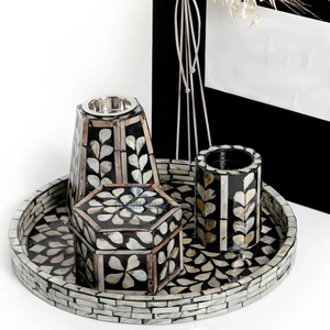 Hot <b>Ramadan</b> Eid <b>Mubarak</b> High Quality Mother of Pearl Inlay Bakhoor burner Mubkhar Incense burner Suitable for <b>Ramadan</b> Eid <b>Gifts</b> - Product Image 3