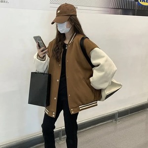 เสื้อแจ็กเก็ตขนแกะดิบไซส์ใหญ่สำหรับฤดูใบไม้ร่วงฤดูหนาวเป็นมิตรกับสิ่งแวดล้อมชุดเบสบอลมีแผ่นรองกันลมหนาทำจากผ้าฝ้าย - Product Image 4