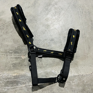 Beautiful Soft Mink Padded Nylon Horse <b>Halter</b> Stainless Steel Fittings Comfortable Durable Customizable Color/Size Manufactured - Product Image 5