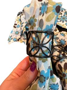 Vente en ligne de ronds de serviette réutilisables Porte-serviettes pour la décoration de la table d'hôtel de mariage Boucle de serviette Bouton en tissu - Product Image 4