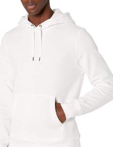 Sweat à capuche décontracté en molleton de coton à fermeture éclair pour hommes, sweats à capuche à manches longues avec logo Street Wear - Product Image 2