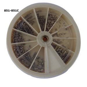High Quality Assortment of 500 Pcs. Screw for Opticals and <b>Watches</b> <b>Watch</b> <b>Parts</b> use for jewelry making tool whole sale - Product Image 2