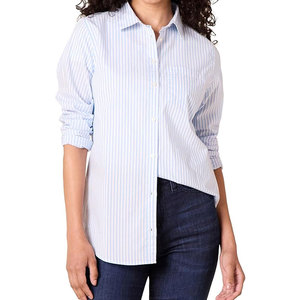 Camisa clásica de mujer con botones, manga larga, informal, a la moda, camisa de mujer con botones y manga larga - Product Image 1
