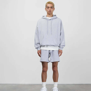 100% Cotton Oversized Thick Unisex Hoodie Custom Logo Printed High Fleece Winter Streetwear Designer Embroidered Jogger Solid - Product Image 2