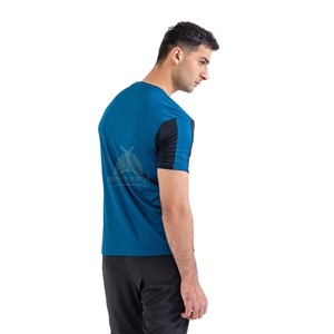 100% camisetas de poliéster al por mayor camiseta de gimnasio Ringer camiseta de gimnasio de secado rápido 140 GSM camiseta para correr camiseta de alta calidad para hombres - Product Image 4