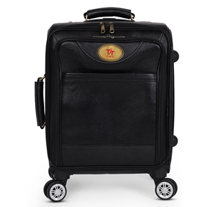Premium 4 Wheel <b>Trolley</b> 100% Genuine Leather Unisex <b>Trolley</b> Bag Travelling Bag <b>Luggage</b> Suitcase <b>Luggage</b> <b>Trolley</b> Bag - Product Image 1