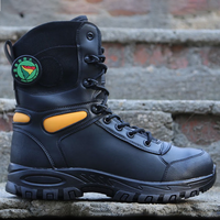CXXM Bottes de sécurité de sauvetage forestier tactiques antibactériennes ignifuges avec marquages réfléchissants ignifuges pour pompier
