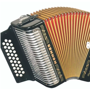 NEW Hohner 3500FB Corona II 31 Button FBbEB Diatonic Accordion White w/ Bag - Straps - Product Image 3