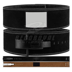 Entrenamiento Levantamiento de pesas rojo Palanca de cuero Pro Belt Protector Levantamiento de pesas Palanca Cinturón - Product Image 1