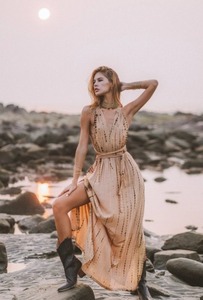 Goddess Tie Dye Kiana/Maxi Boho <b>Dress</b> 100% Cotton A-Line Formal Summer <b>Dress</b> - Product Image 3
