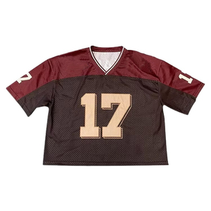 2025 camiseta recortada con estampado de sublimación personalizada para hombre, Diseña tu propio equipo de fútbol, Camiseta de algodón 100% para hombre, Camiseta holgada estampada - Product Image 6