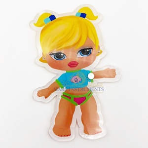 Colección Bratty Doll, pinzas para extensiones de pestañas, hermosa etiqueta personalizada, azulejos de pestañas, paleta acrílica, imán, flor cuadrada - Product Image 2