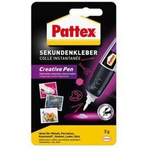 Pattex Creative Pen Superglue, Adhesivo Líquido de 3g para Madera, Cuero, Goma, Porcelana y Metal - Product Image 1