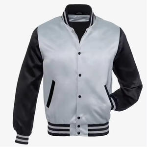 2025 nueva chaqueta de bombardero Varsity Letterman de gran calidad Unisex, chaqueta de satén para hombres y mujeres, chaquetas de invierno de talla grande para hombres - Product Image 6