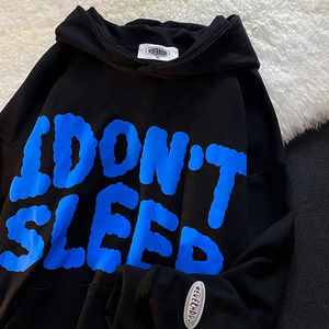 Sudadera con capucha con estampado de soplo 3D de alta calidad personalizada, Jersey de algodón 100% de peso pesado, sudaderas con capucha para hombre, Sudadera con capucha Y2k - Product Image 4