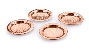 Hammered Finished <b>Copper</b> Metal Coasters for Dinning <b>Table</b> <b>Table</b> Top With Elegant Finished <b>Copper</b> Coaster - Product Image 2