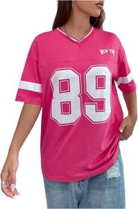 Kadın ekip boyun ekran baskı Streetwear Boxy Fit Mesh jersey Polyester Mesh Tops erkekler kuru-fit t Shirt özel baskı - Product Image 4