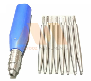 Ensemble de 9 tournevis à os, poignée à accouplement rapide, instruments orthopédiques vétérinaires. - Product Image 4