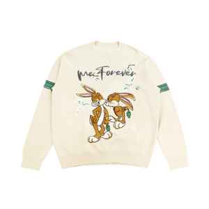 Sweat-shirt d'hiver personnalisé avec broderie, en tissu polaire doux en coton, avec un design brodé personnalisé, style streetwear - Product Image 1