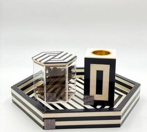 Quemador de incienso con incrustaciones de madera de gran venta, juego completo de quemador Bakhoor con caja a un precio muy barato, listo para enviar, fabricado en Mubkhara por GGO - Product Image 3