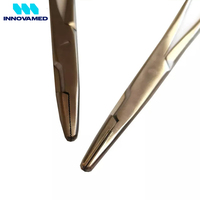 INNOVAMED Porte-aiguille et ciseaux en acier inoxydable de haute qualité, longueur 140 mm, à commande manuelle, pour chirurgie générale, réutilisables