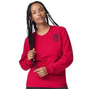 Camiseta de Manga Larga de Color Sólido para Mujer, Cuello Redondo de Algodón, Informal, Minimalista, para Uso Diario - Product Image 4