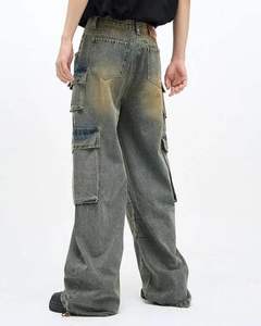 Jeans coupe décontractée pour hommes de haute qualité à la mode durable pour les sorties de bureau week-ends aventures-Denim lavé confort automne hiver - Product Image 5