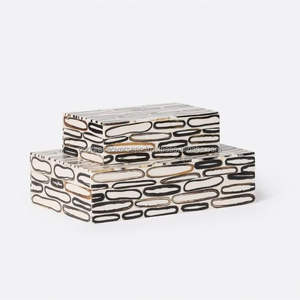 Caja de cuerno de búfalo pulido, joyería de cuerno Natural, baratija y caja de almacenamiento de recuerdo, cuerno decorativo hecho a mano, artículo de regalo artesanal - Product Image 3