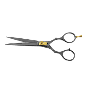 Tijeras profesionales de corte de pelo personalizadas de 6 pulgadas, salones, punta de hoja afilada de acero inoxidable, tijeras de belleza, mango recubierto de Color - Product Image 2