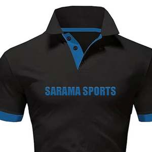 Polo de manga corta con botones y bordado para hombre, ropa de calle personalizada del fabricante - Product Image 2