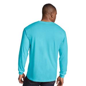 T-shirt en coton à manches longues en coton Supima respirant - Product Image 5