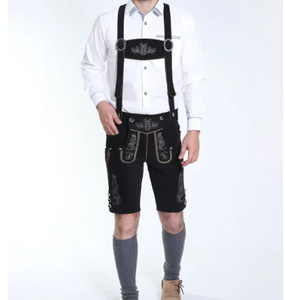 Lederhosen แบล็คฟอเรสต์ผู้ชายบาวาเรีย lederhosen ตามสั่งผลิตจากเยอรมัน - Product Image 1