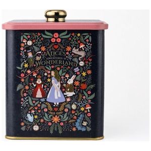 1.8L Alice Wonderland Caja de lata 120x120x137mm Reciclable Metal Square Knob Handle Food Grade Bebida/Cerveza Uso Contenedores de lata - Product Image 1