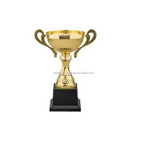 Bol en métal de récompense de grande coupe de trophée d'or ou d'argent de fournisseur en gros pour l'école de club et les présentations au fournisseur en vrac