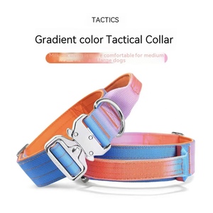 New Model Durable Gradient Anti-Explosion <strong>Tactical</strong> <strong>Dog</strong> <strong>Collar</strong> &amp; Retractable Leash Modern Fashion Design - Product Image 1