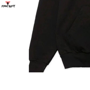 100% coton polaire sweats personnalisés hommes sweats à capuche brodé strass fermeture éclair haute qualité thermique sweats à capuche pour l'hiver - Product Image 5