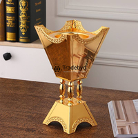 Porte-encens en métal Bakhoor Tradebyd de style arabe pour la méditation et la relaxation