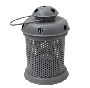 Linterna decorativa de hierro para iluminación, linterna de vela con acabado de PC gris para decoraciones navideñas, hecha a mano, al por mayor a granel - Product Image 5