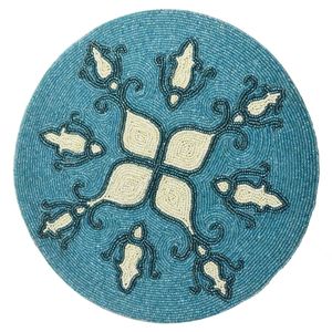 Custom PVC Vinyl Metallic Quilted Flower Placemats Decorative Dinning <b>Table</b> Mats Luxury Placemats - Product Image 6