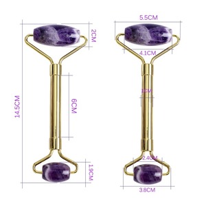 เครื่องนวด100% ทำจากหยกธรรมชาติกัวซาลูกกลิ้งนวดตากัวซาเครื่องนวดหน้าบำรุงผิวหน้า - Product Image 3