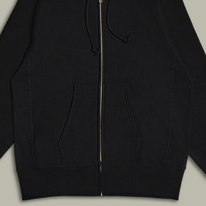 Sweat à capuche d'hiver pour homme personnalisable de haute qualité en polyester/coton, imprimé numérique, motif uni, col à capuche, gris et noir - Product Image 6