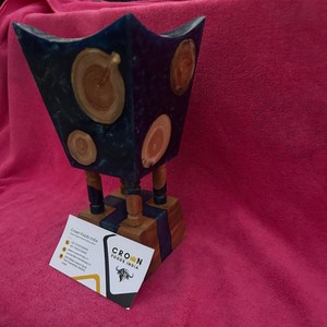 Premium luxe arabe Oud Madhkan brûleur bois et résine époxy Bakhoor porte-encens diffuseur d'aromathérapie pour la maison exportation indienne - Product Image 2